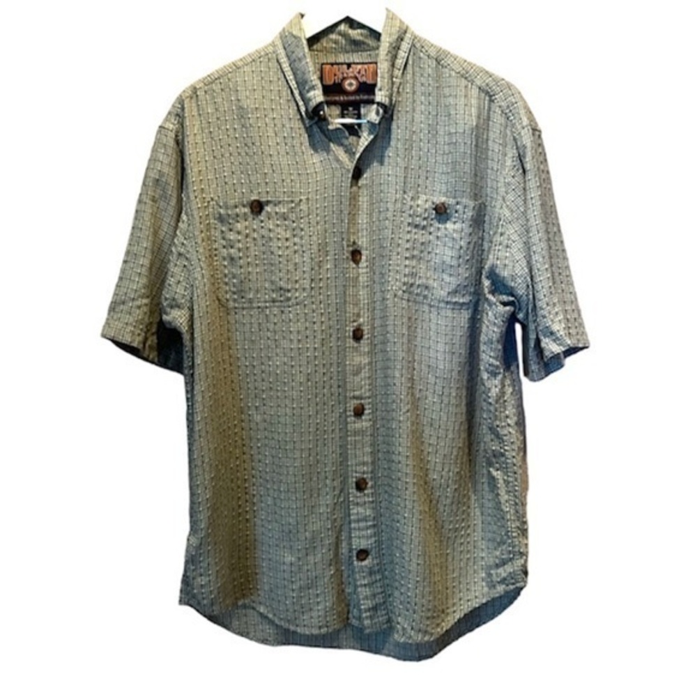 Duluth Trading Co Men’s Paid Button Down Soft Shirt Size Medium